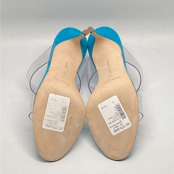 Manolo Blahnik Scolto 90MM PVC Mules size 38 - Picture 12 of 13